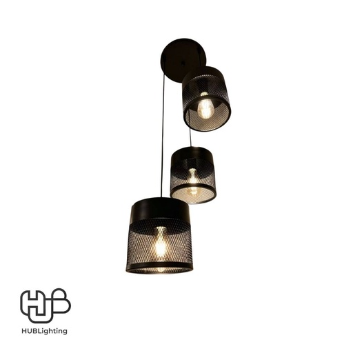 [DWCE0908] โคมไฟเพดาน PENDENT 3 ช่อ 1322-3 E27 HUB LIGHTING