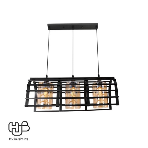 [DWCE0910] โคมไฟเพดาน PENDENT 3 ช่อ 6451-3 E27 HUB LIGHTING