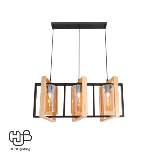 [DWCE0912] โคมไฟเพดาน PENDENT 3 ช่อ 6469-3 E27 HUB LIGHTING