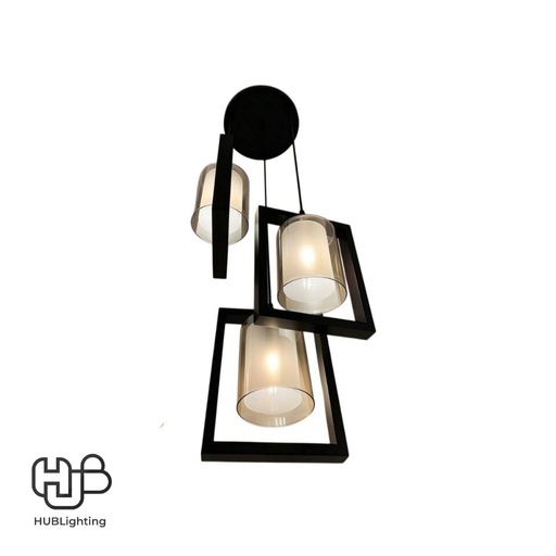 [DWCE0916] โคมไฟเพดาน PENDENT 3 ช่อ 4185-3 E27 HUB LIGHTING