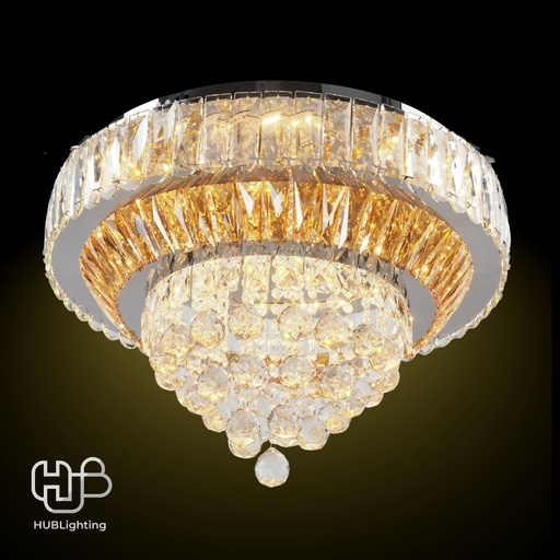 [DWCE0052] โคมไฟเพดาน CEILING คริสตัล 61268-600 กลม HUB LIGHTING