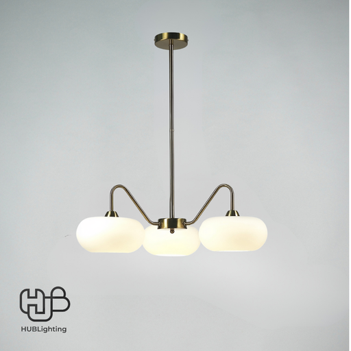 [DWCE0065] โคมไฟเพดาน PENDENT 3 ช่อ 36035/3 GD E27 HUB LIGHTING