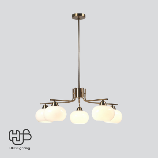 [DWCE0068] โคมไฟเพดาน PENDENT ช่อ 36112/5 GD E27 HUB LIGHTING