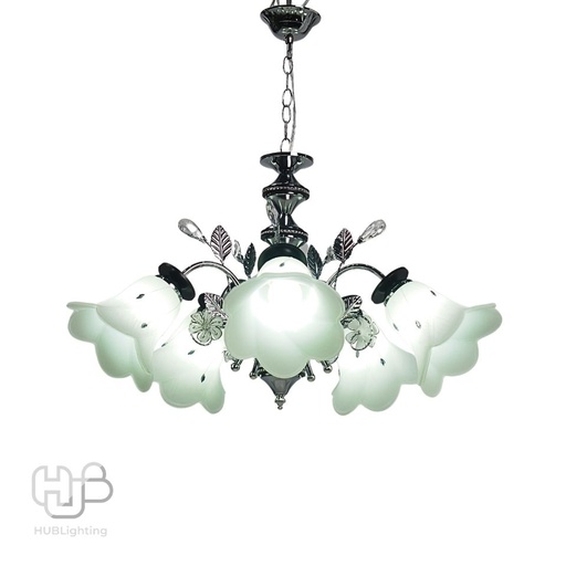 [DWCE0085] โคมไฟเพดาน PENDENT ช่อ 005A/5 CH+BK E27 HUB LIGHTING