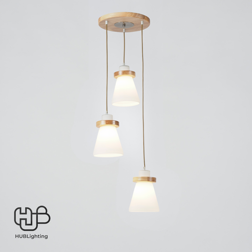 [DWCE0091] โคมไฟเพดาน PENDENT 3 ช่อ BM7089-3 E27 HUB LIGHTING