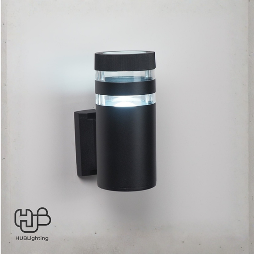[DWAO0028] โคมไฟผนังภายนอก A0504 BK ดำ HUB LIGHTING