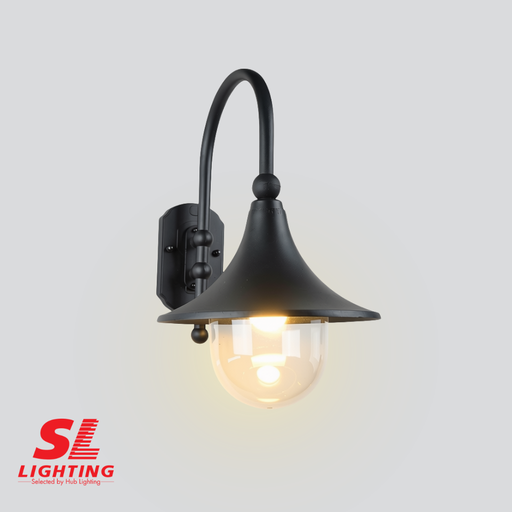 [DWAO0088] โคมไฟผนังภายนอก 5038W/B ดำ SL LIGHTING
