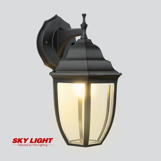 [DWAO0160] โคมไฟผนังภายนอก B5-180AB-B-C-BK ดำ SKY LIGHT