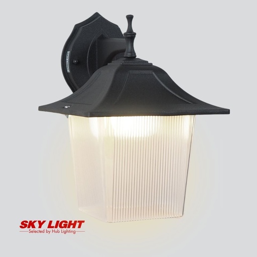 [DWAO0163] โคมไฟผนังภายนอก B300BK ดำ SKY LIGHT
