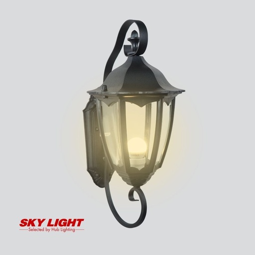 [DWAO0174] โคมไฟผนังภายนอก R1-215F-BK ดำ SKY LIGHT