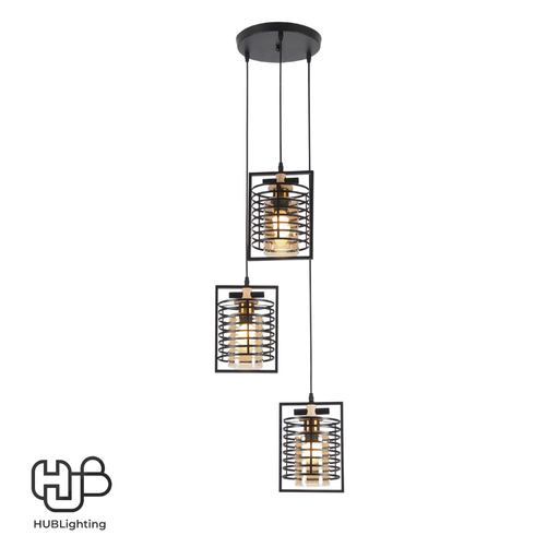 [DWCE0766] โคมไฟเพดาน PENDENT 3 ช่อ 5566-3 E27 HUB LIGHTING