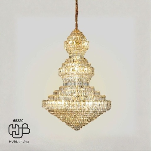 [DWCE0795] โคมไฟเพดาน CHANDELIER คริสตัล 65310-1200 SGD E14 HUB LIGHTING (สำเนา)